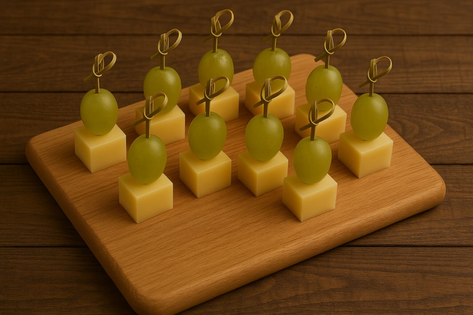 Weintrauben Käse Stick